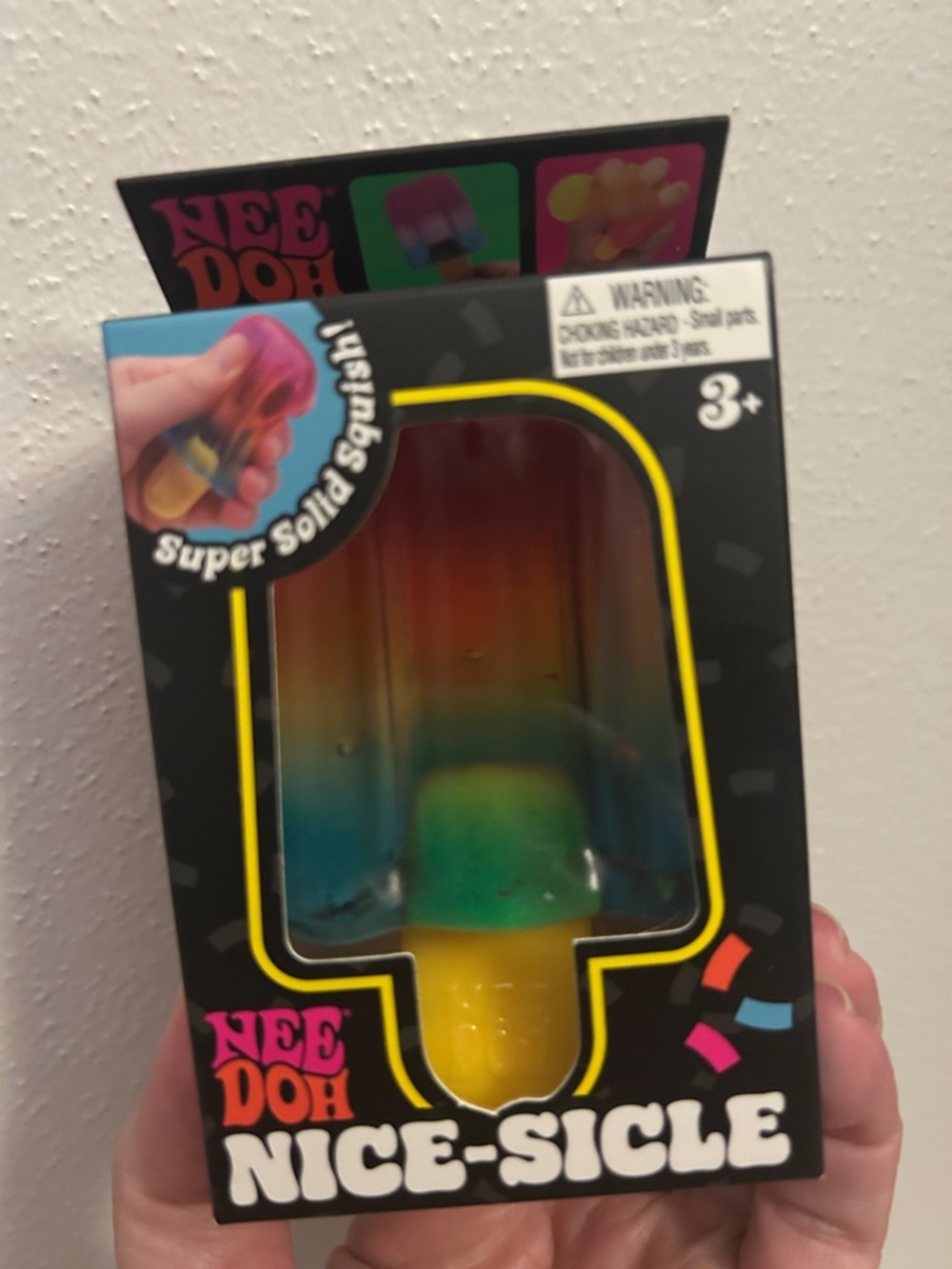 NeeDoh Nice-Sicle Rainbow Squishy Toy
